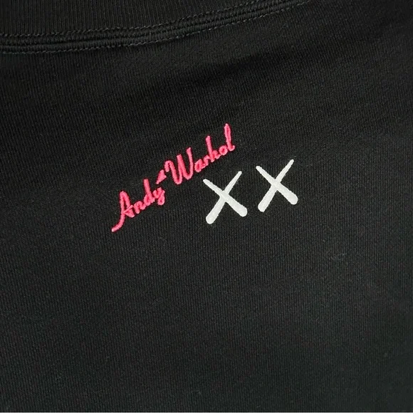 Uniqlo x KAWS + Warhol Graphic Sweatshirt Black size S - Picture 10 of 13